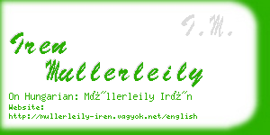 iren mullerleily business card